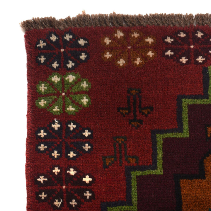 Afghan Baluchi Rug 4' 0" x 6' 6" Hand-Knotted | No. AL15896