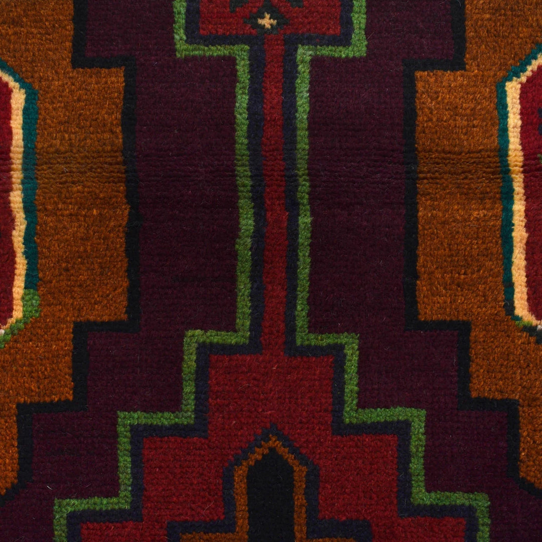 Afghan Baluchi Rug 4' 0" x 6' 6" Hand-Knotted | No. AL15896