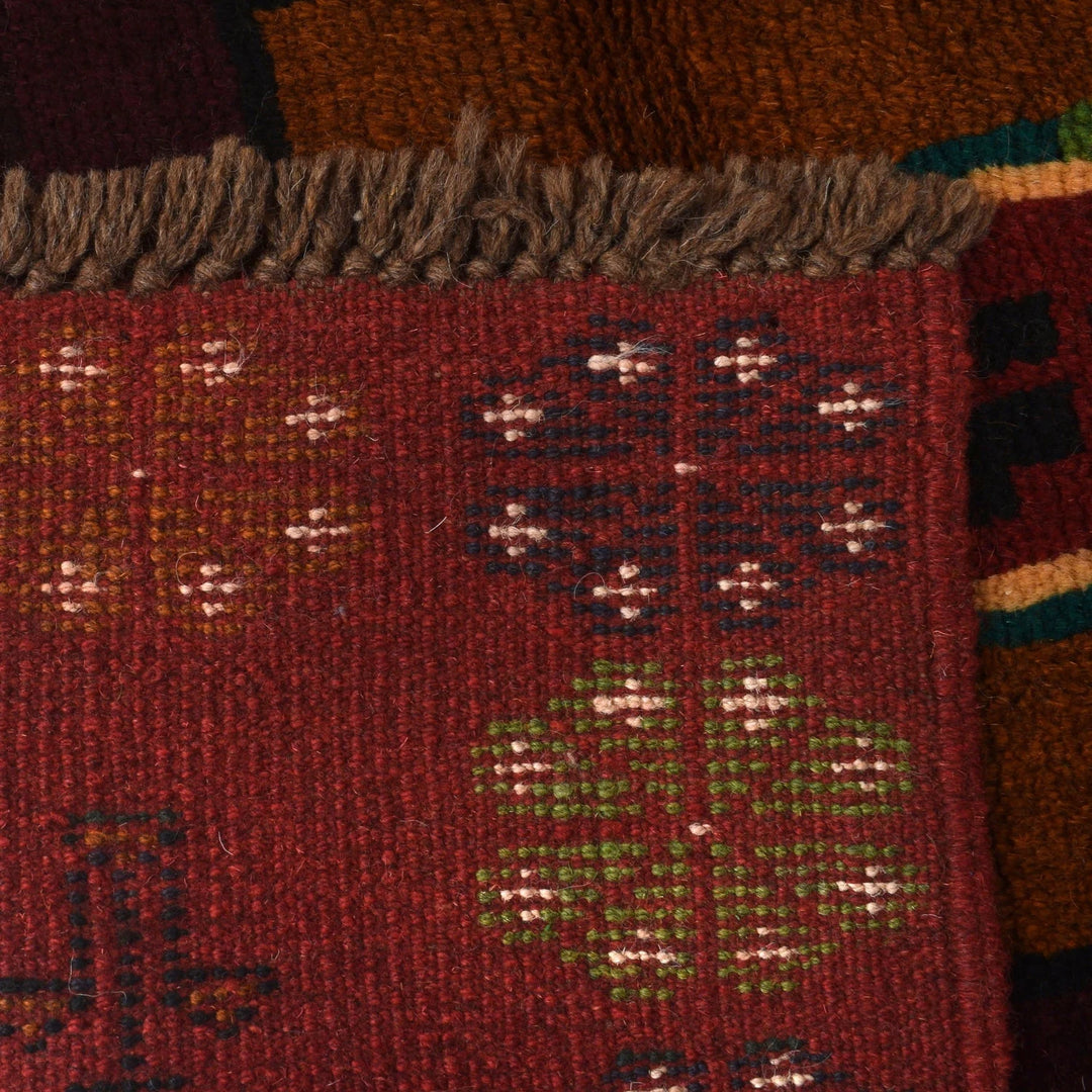 Afghan Baluchi Rug 4' 0" x 6' 6" Hand-Knotted | No. AL15896