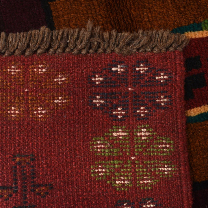 Afghan Baluchi Rug 4' 0" x 6' 6" Hand-Knotted | No. AL15896