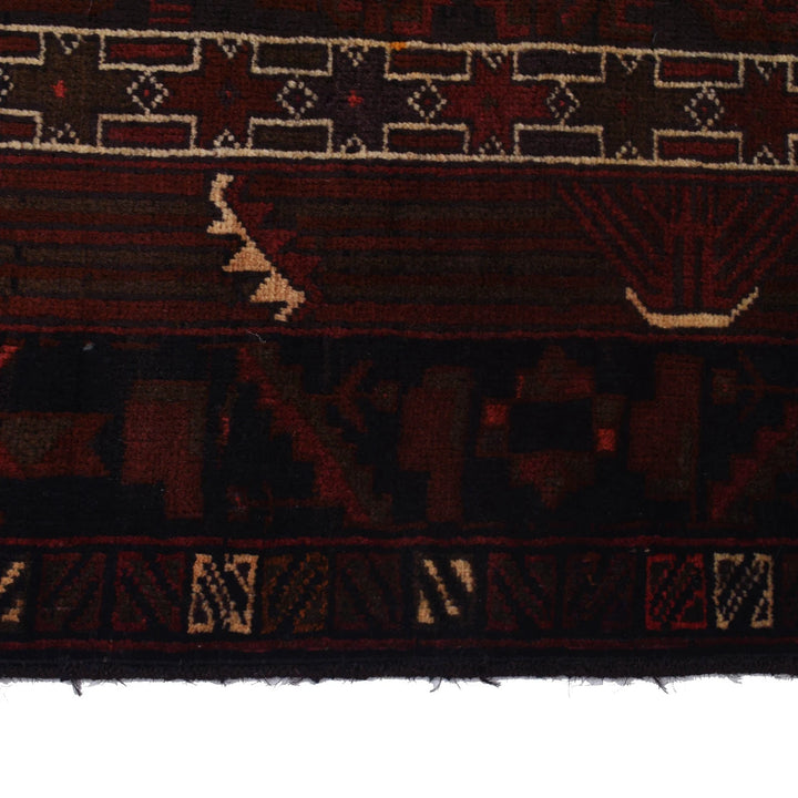 Afghan Prayer Rug 2' 11" x 4' 7" Hand-Knotted | No. AL15992