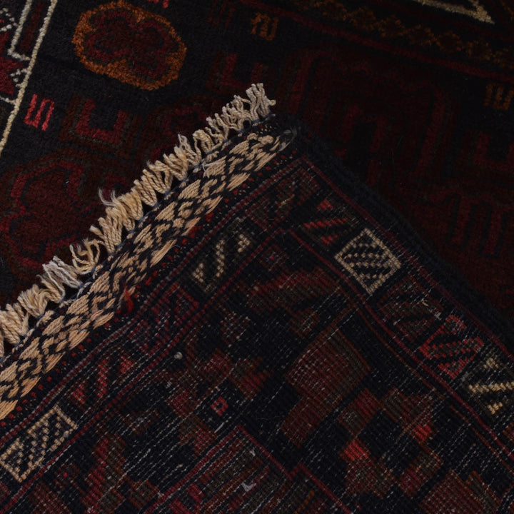 Afghan Prayer Rug 2' 11" x 4' 7" Hand-Knotted | No. AL15992
