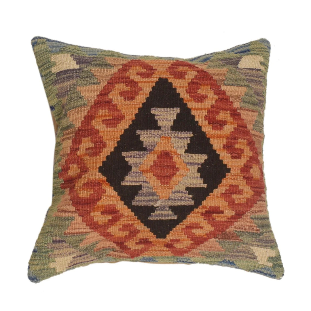 Afghan Kilim Rug 1' 5" x 1' 7" Flat-Weave | No. AL16024