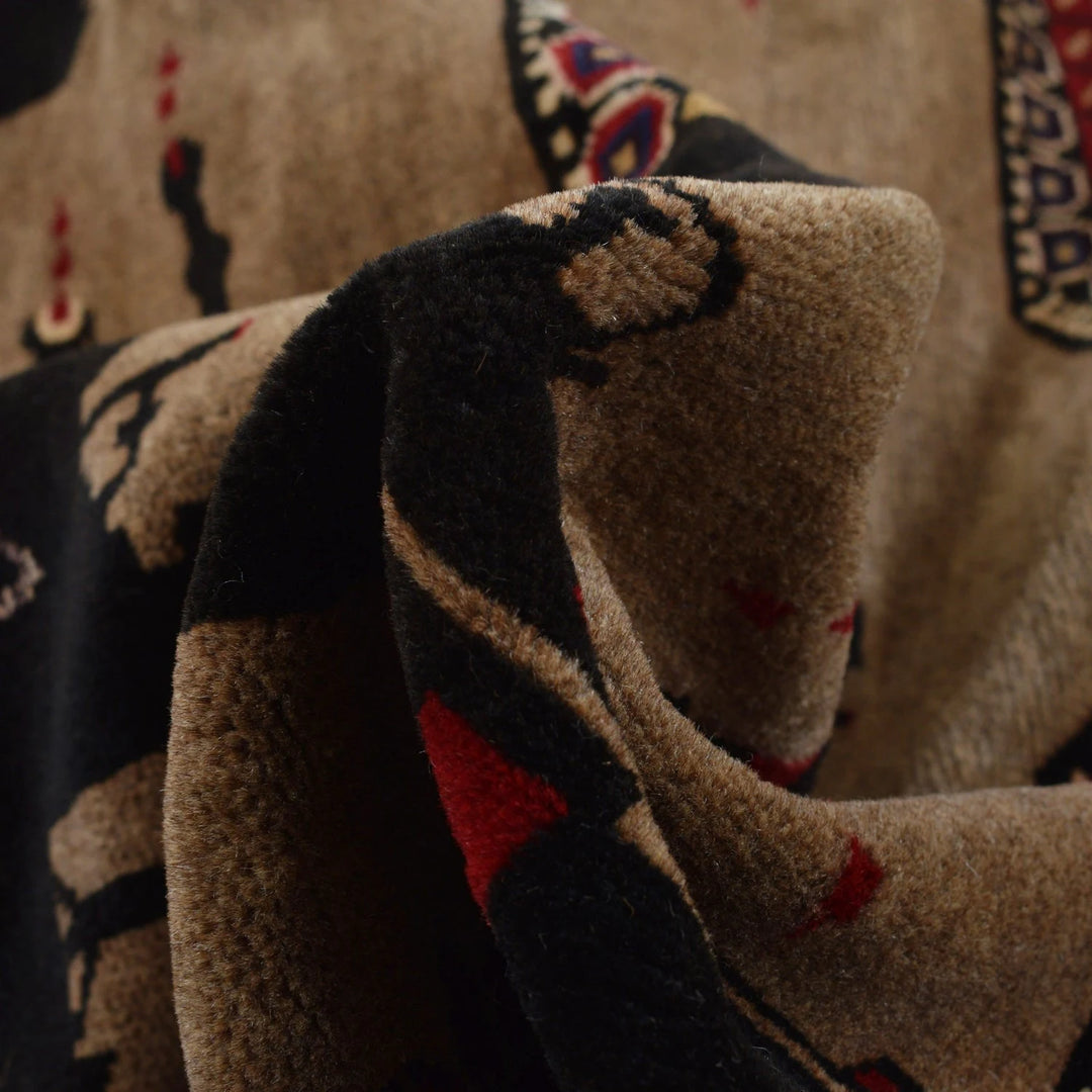 Afghan War Rug 6' 5" x 8' 9" Hand-Knotted | No. AL16196