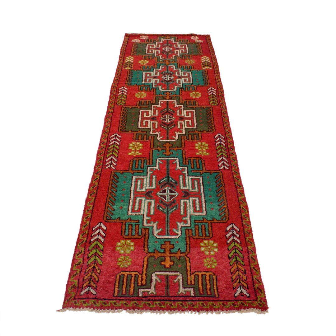 Afghan Baluchi Hallway Runner 2' 6" x 9' 4" Hand-Knotted | No. AL16242