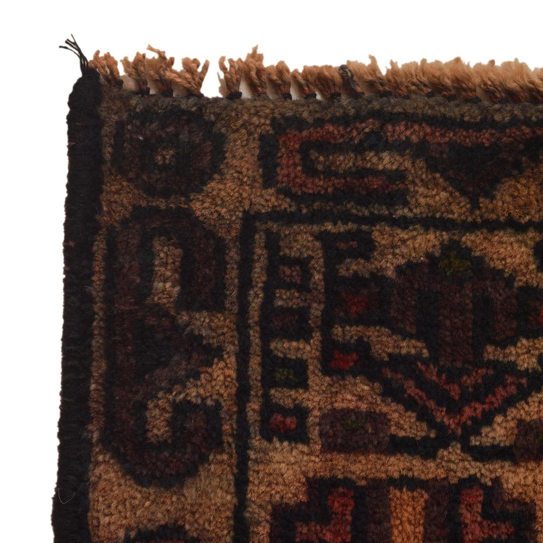 Afghan Baluchi Rug 3' 8" x 6' 8" Hand-Knotted | No. AL16268