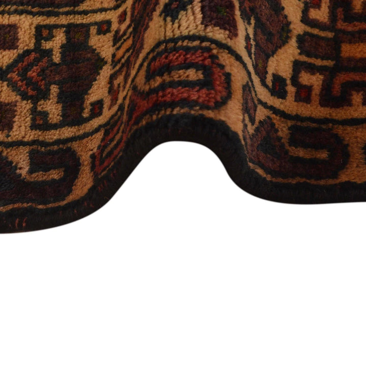 Afghan Baluchi Rug 3' 8" x 6' 8" Hand-Knotted | No. AL16268