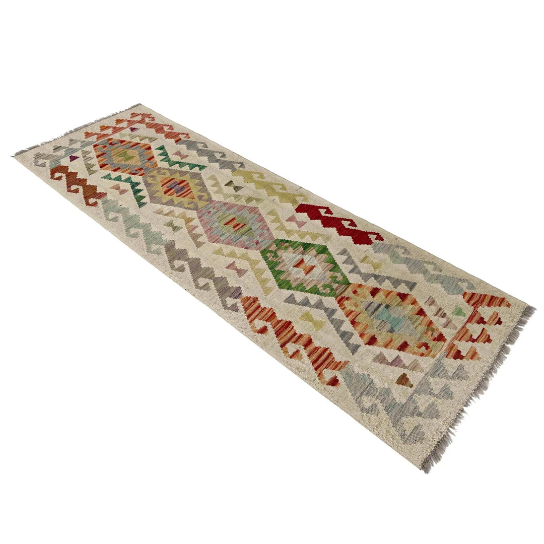 Afghan Vegetable Kilim Rug 2' 0" x 5' 9" Flat-Weave | No. AL162912