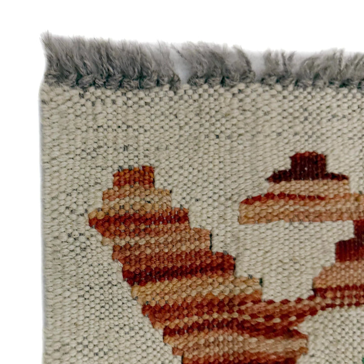Afghan Vegetable Kilim Rug 2' 0" x 5' 9" Flat-Weave | No. AL162912