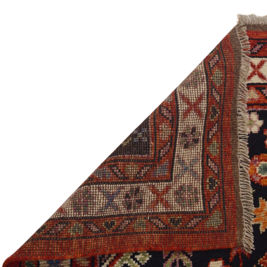 Red Afghan Shirazi Rug 5' 8" x 7' 10" Hand-Knotted | No. AL16313