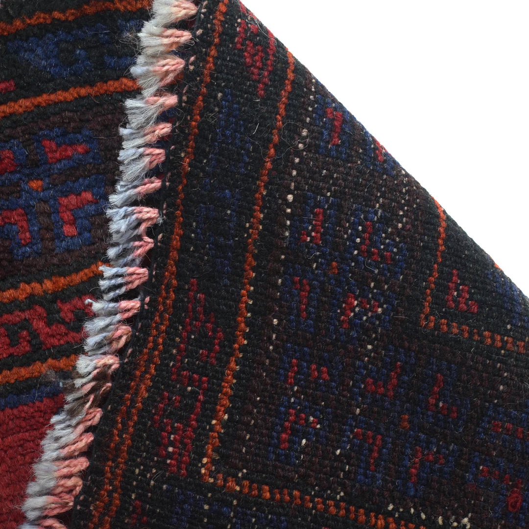 Red Afghan Prayer Rug 2' 11" x 4' 9" Hand-Knotted | No. AL16343