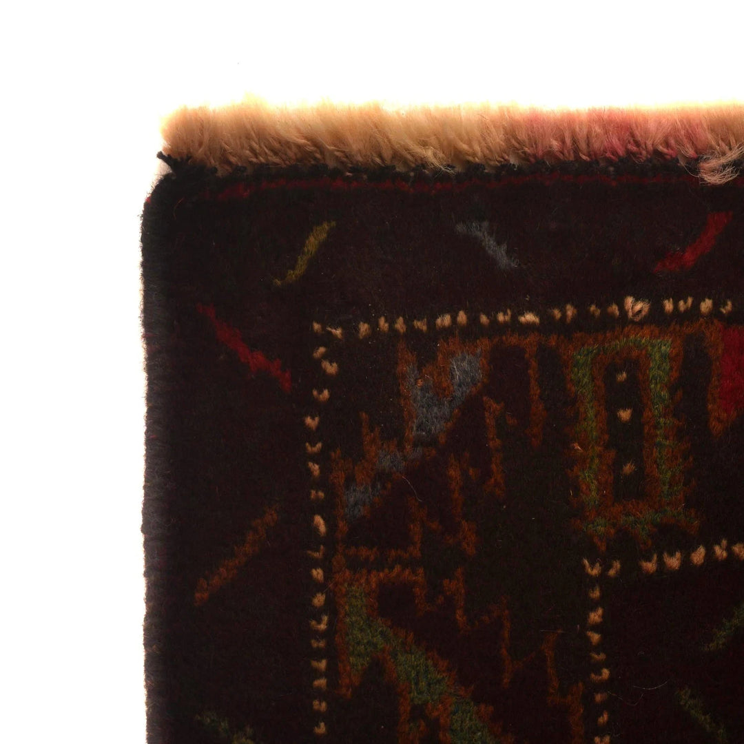 Afghan Baluchi Rug 3' 7" x 6' 6" Hand-Knotted | No. AL16511