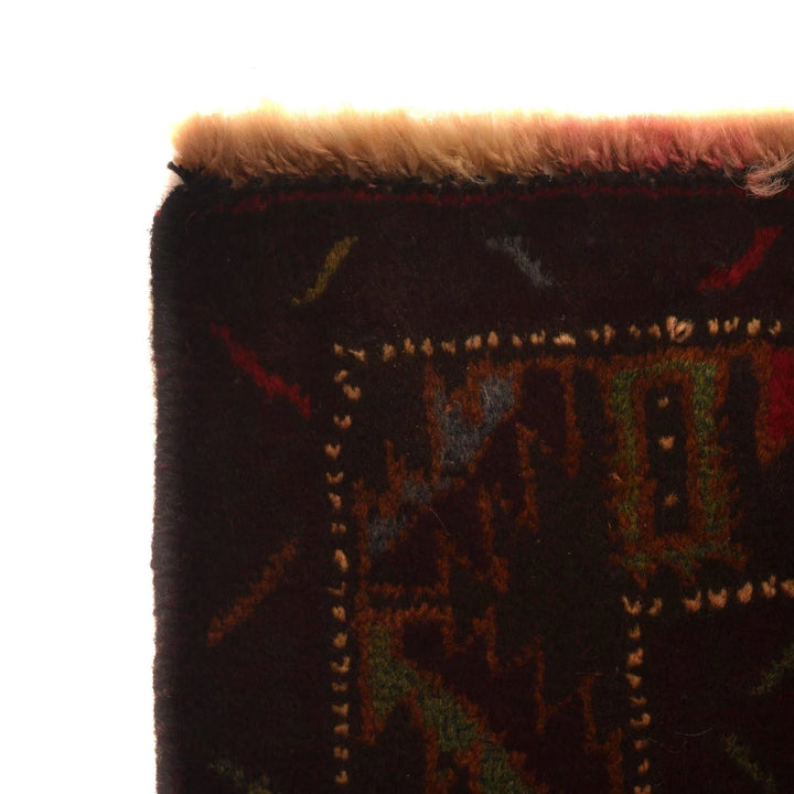 Afghan Baluchi Rug 3' 7" x 6' 6" Hand-Knotted | No. AL16511