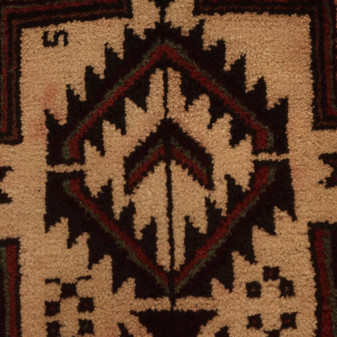 Afghan Baluchi Rug 3' 7" x 6' 6" Hand-Knotted | No. AL16511
