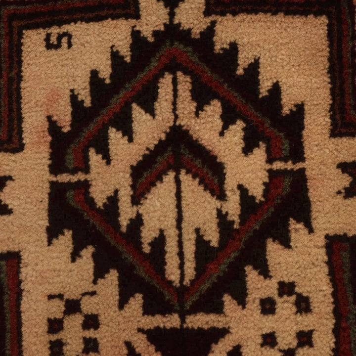 Afghan Baluchi Rug 3' 7" x 6' 6" Hand-Knotted | No. AL16511