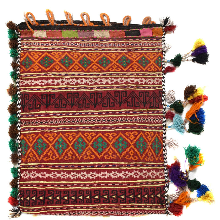 Afghan Baluchi Balisht Rug 1' 10" x 2' 6" Flat-Weave | No. AL16828