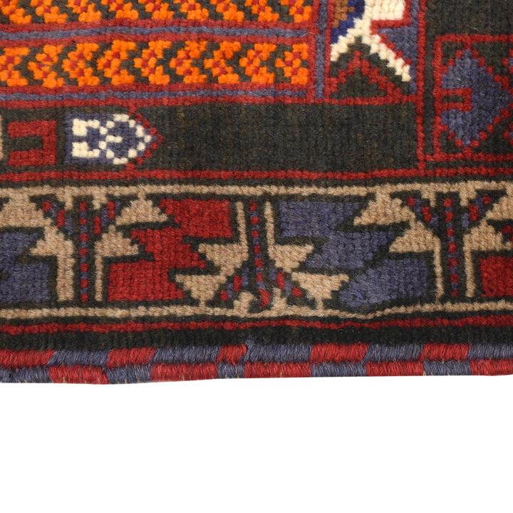 Afghan Prayer Rug 2' 10" x 4' 8" Hand-Knotted | No. AL16893