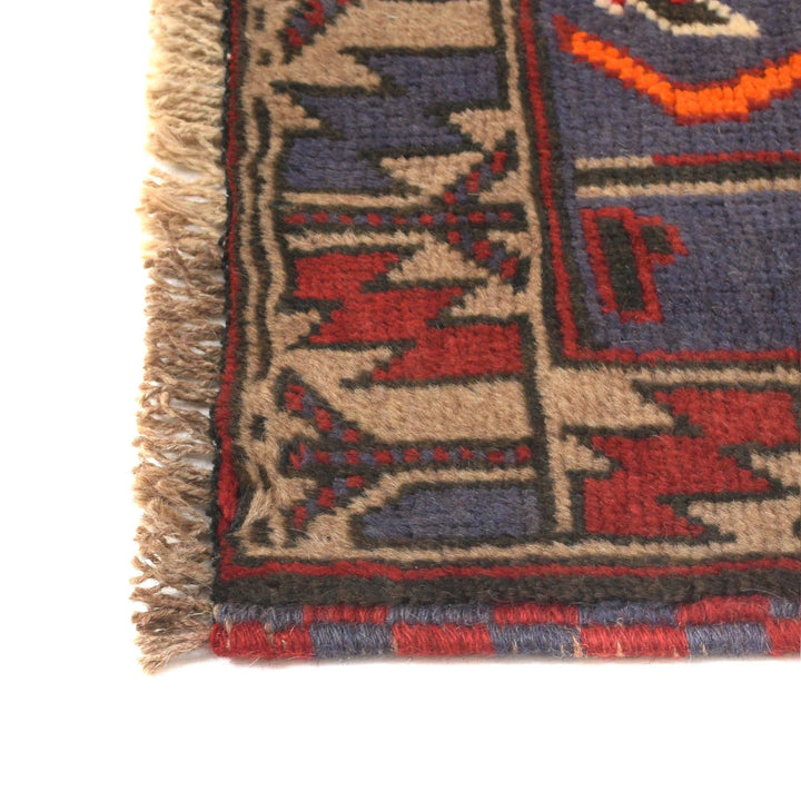 Afghan Prayer Rug 2' 10" x 4' 8" Hand-Knotted | No. AL16893