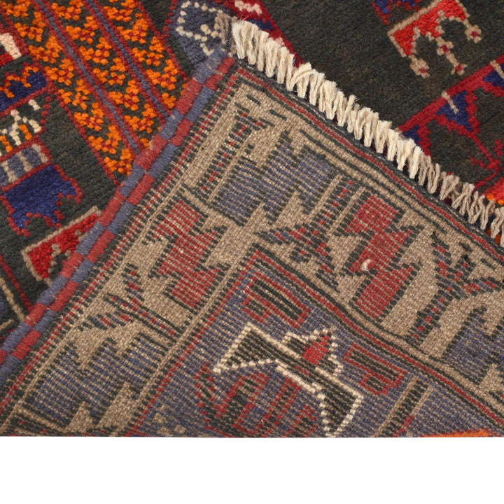 Afghan Prayer Rug 2' 10" x 4' 8" Hand-Knotted | No. AL16893