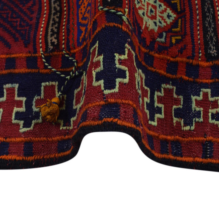 Afghan Laghari Kilim 4' 9" x 6' 10" Flat-Weave | No. AL16928