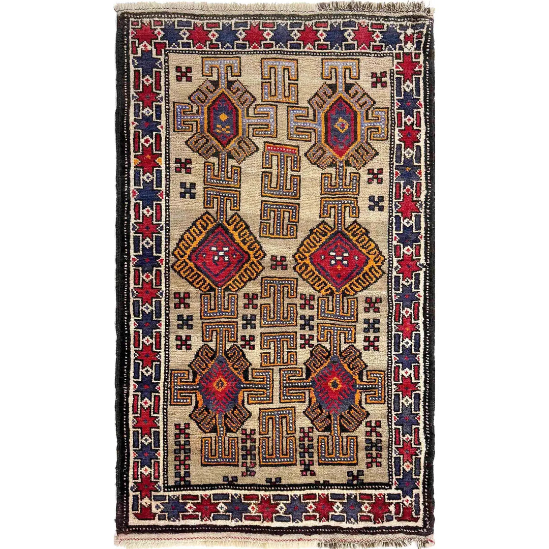 Tribal Baloch Rug 2' 7" x 4' 7" - No. AL16977