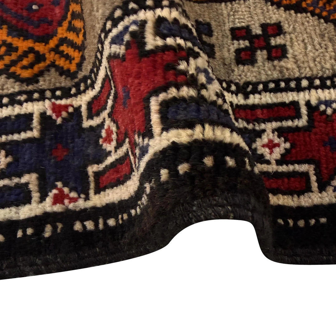 Afghan Baluchi Rug 2' 7" x 4' 7" Hand-Knotted | No. AL16977