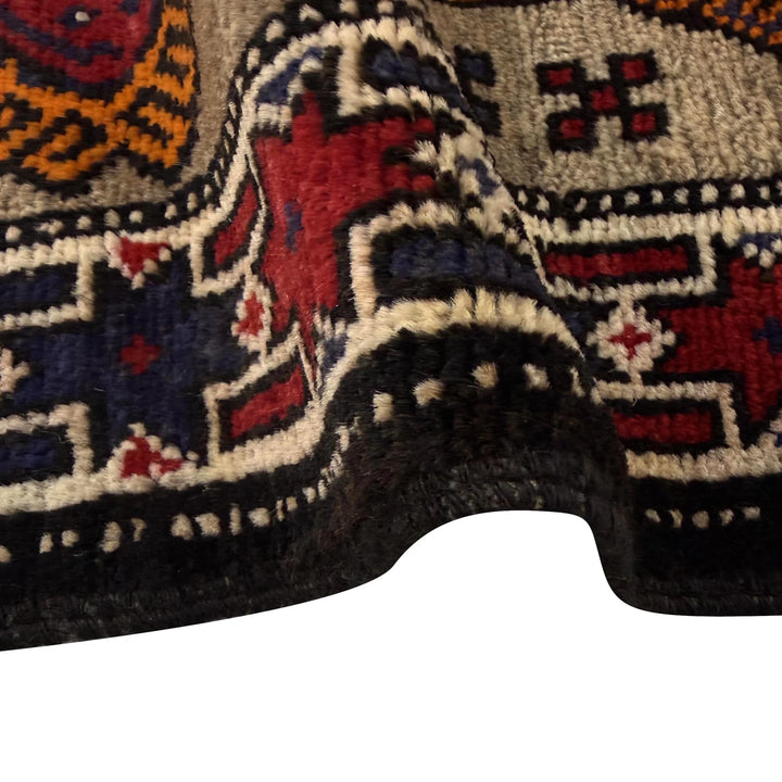 Afghan Baluchi Rug 2' 7" x 4' 7" Hand-Knotted | No. AL16977