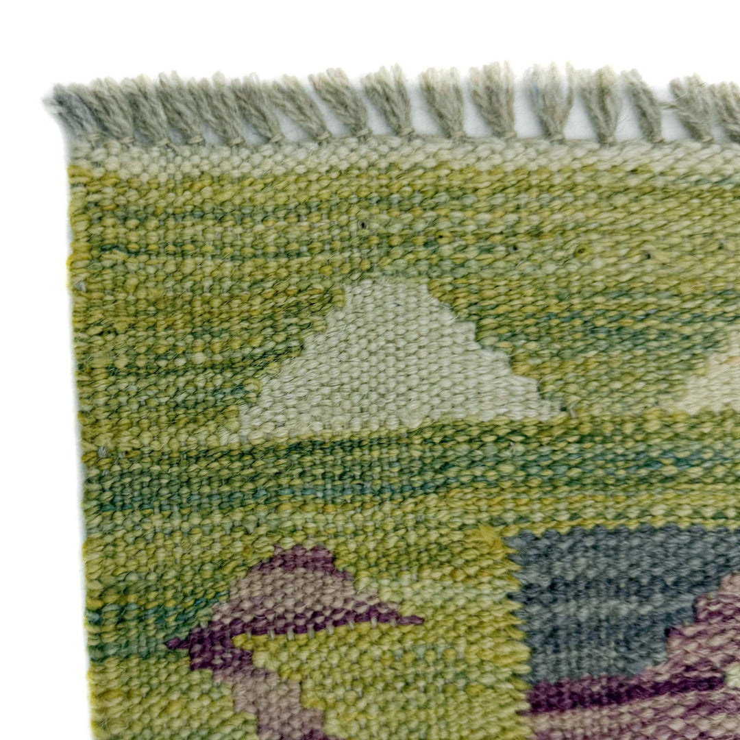 Afghan Vegetable Kilim Rug 2' 6" x 4' 1" Flat-Weave | No. AL170382