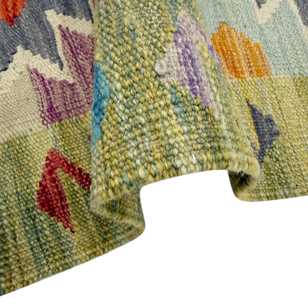 Afghan Vegetable Kilim Rug 2' 6" x 4' 1" Flat-Weave | No. AL170382