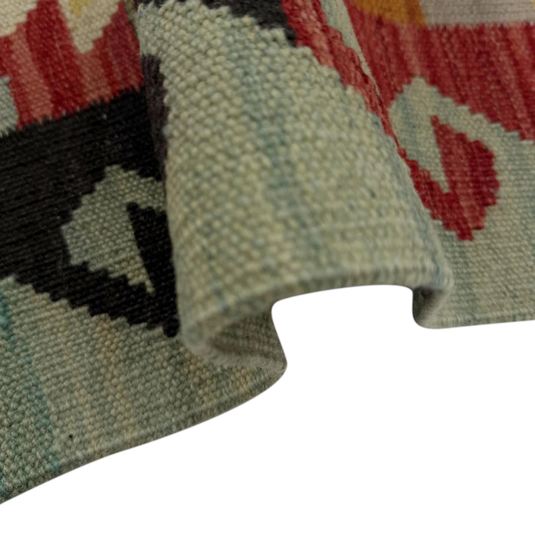Afghan Vegetable Kilim Rug 2' 6" x 4' 0" Flat-Weave | No. AL171496