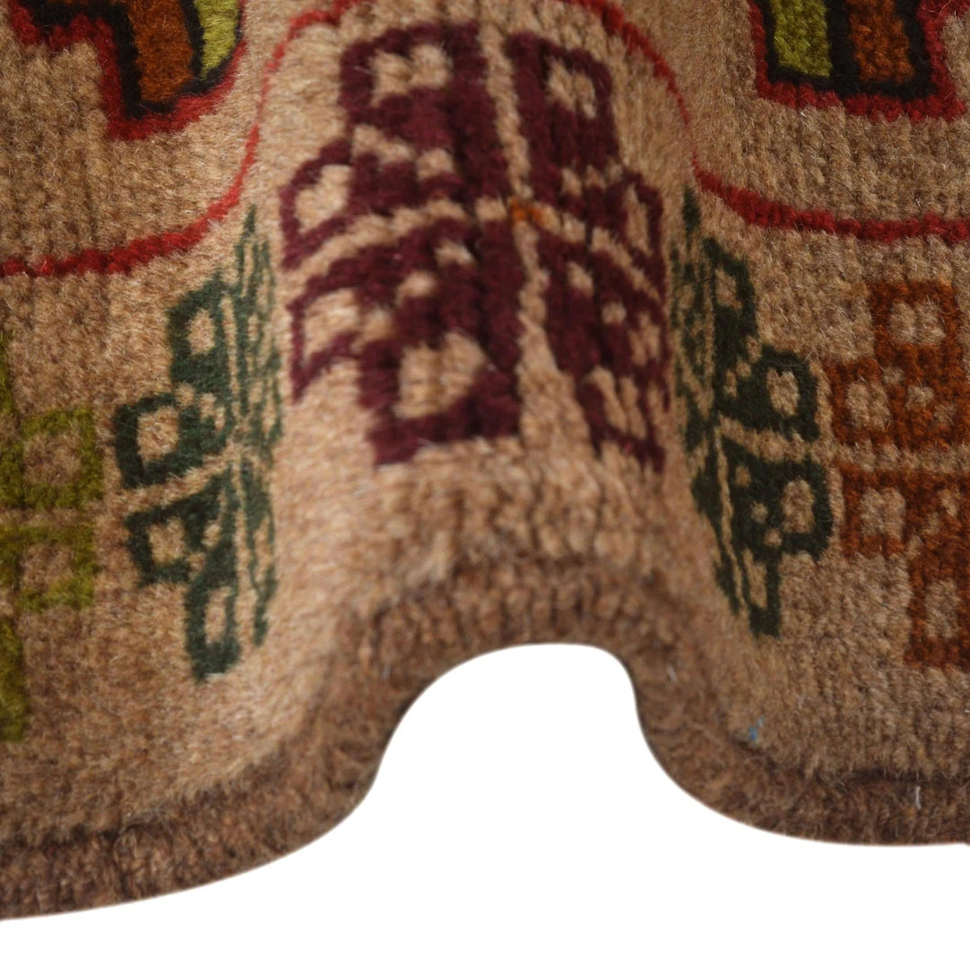 Afghan Baluchi Rug 3' 9" x 6' 3" Hand-Knotted | No. AL17667