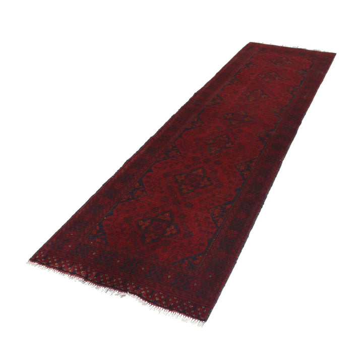 Red Afghan Khal Mohammadi Rug 2' 6" x 9' 5" Hand-Knotted | No. AL17894
