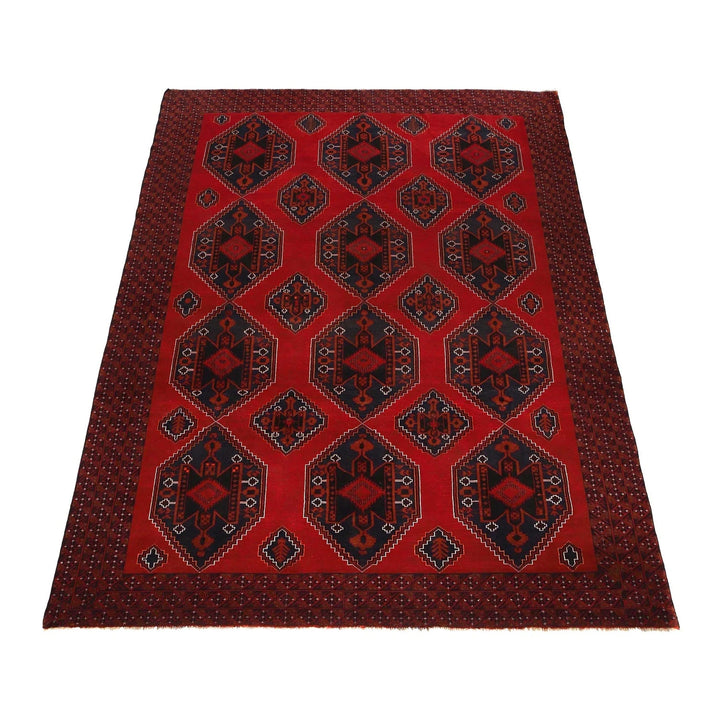 Afghan Baluchi Rug 9' 2" x 13' 1" Hand-Knotted | No. AL17926