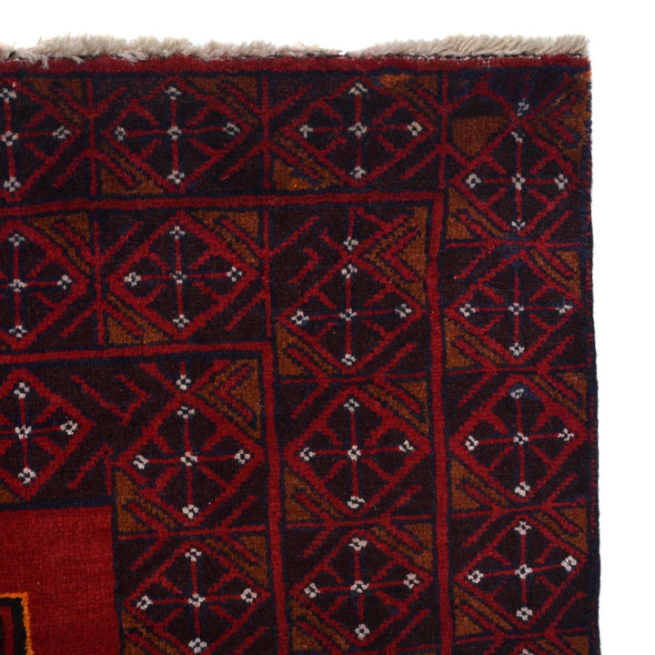 Afghan Baluchi Rug 9' 2" x 13' 1" Hand-Knotted | No. AL17926