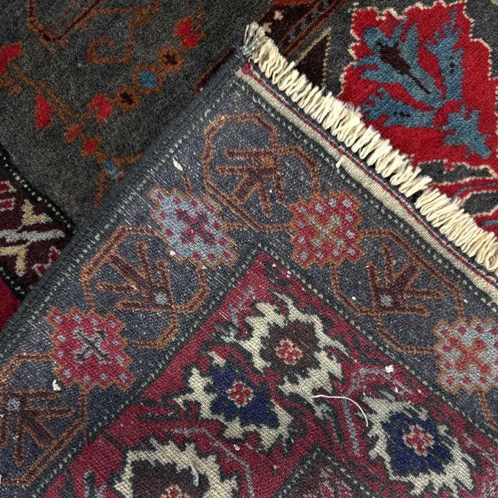 Afghan Baluchi Rug 3' 4" x 5' 0" Hand-Knotted | No. AL17957
