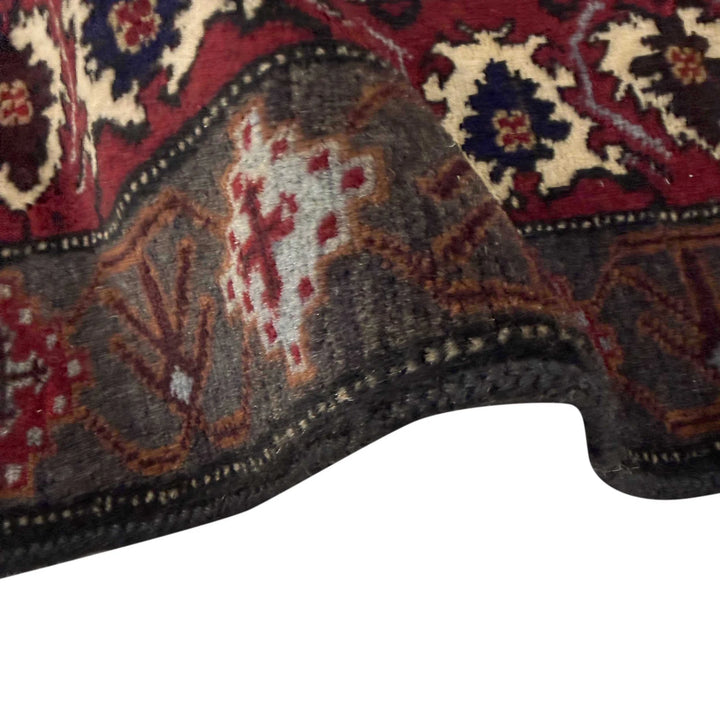 Afghan Baluchi Rug 3' 4" x 5' 0" Hand-Knotted | No. AL17957