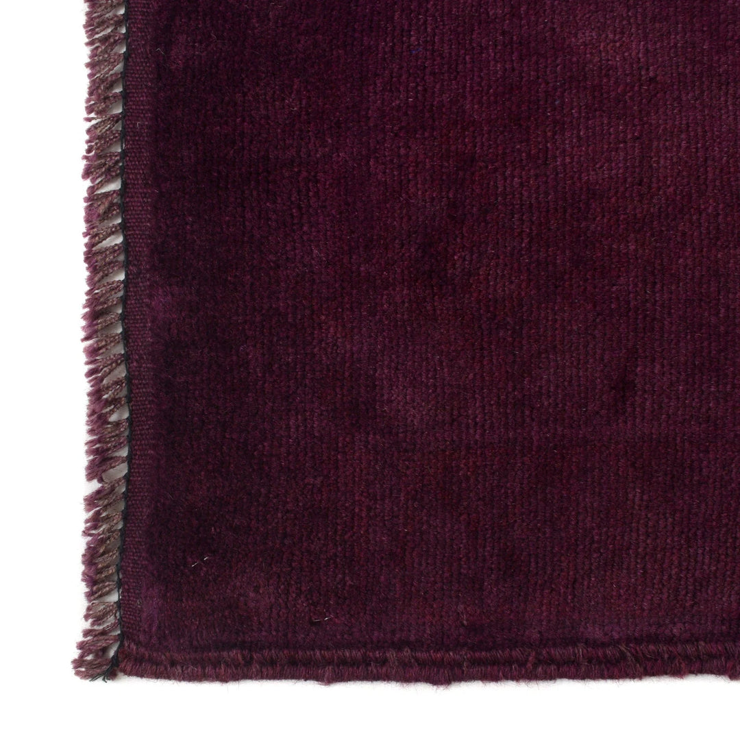 Purple Pakistani Overdye Rug 2' 10" x 4' 4" Hand-Knotted | No. AL17981