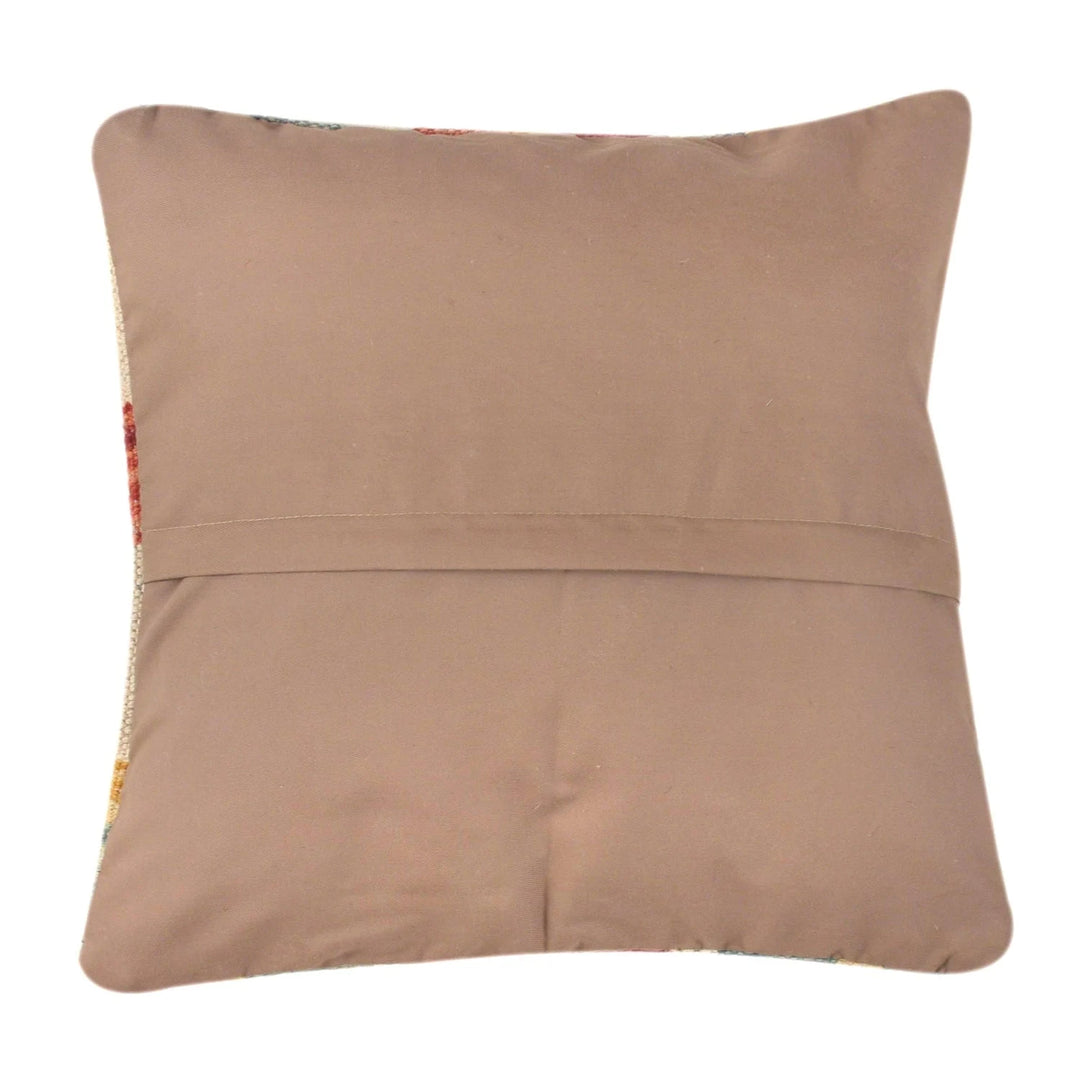 Afghan Geometric Cushion 1' 2" x 1' 2" Flat-Weave | No. AL18022