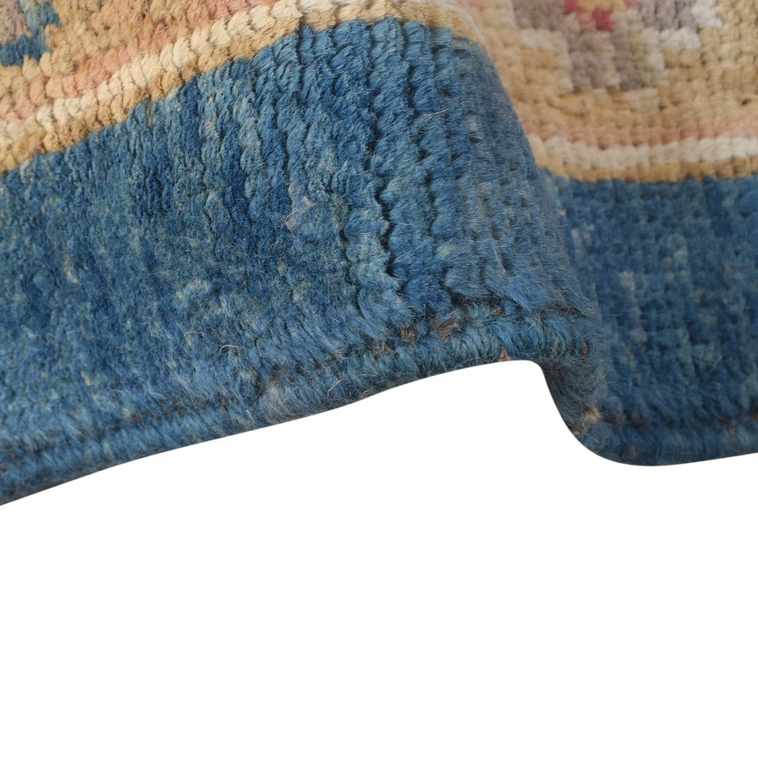 Teal Afghan Ziegler Rug 9' 10" x 13' 5" Hand-Knotted | No. AL18033
