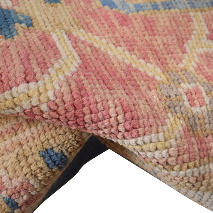 Teal Afghan Ziegler Rug 9' 10" x 13' 5" Hand-Knotted | No. AL18033