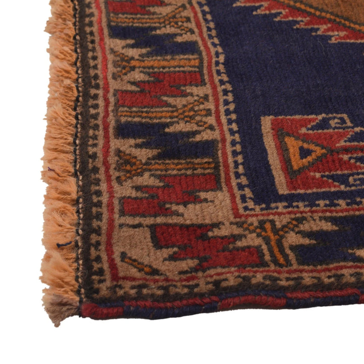 Afghan Baluchi Rug 2' 11" x 4' 7" Hand-Knotted | No. AL18170
