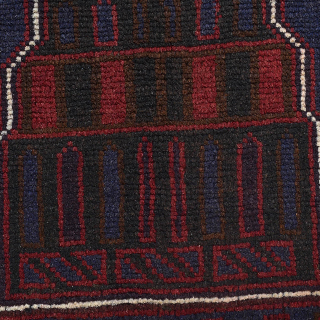Afghan Prayer Rug 2' 7" x 4' 5" Hand-Knotted | No. AL18257