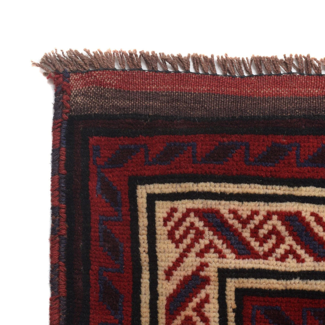 Afghan Baluchi Rug 4'11" x 7'6" Hand-Knotted | No. AL18295