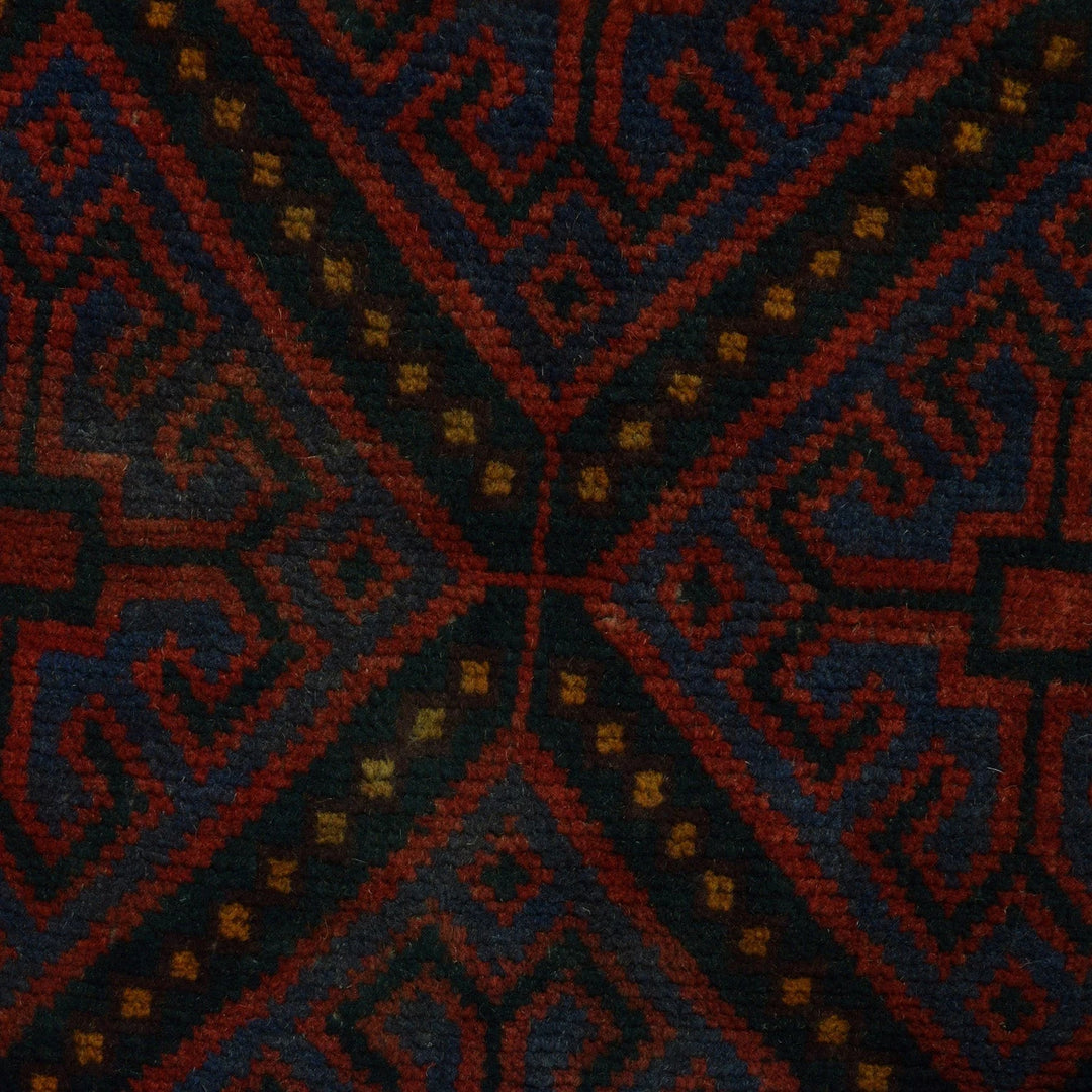 Afghan Baluchi Rug 4'11" x 7'6" Hand-Knotted | No. AL18295