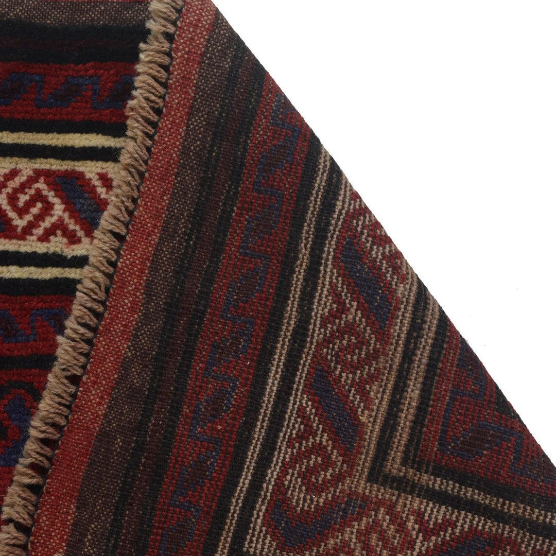 Afghan Baluchi Rug 4'11" x 7'6" Hand-Knotted | No. AL18295