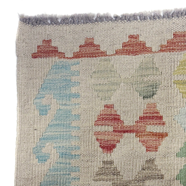 Afghan Vegetable Kelim Rug 8' 2" x 11' 1" Flat-Weave | No. AL18341