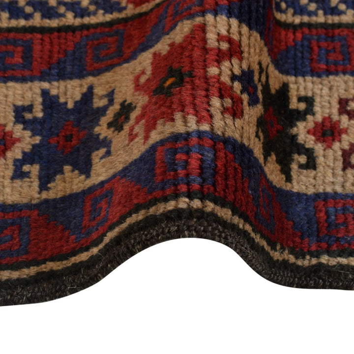 Afghan Baluchi Rug 2' 12" x 4' 9" Hand-Knotted | No. AL18459