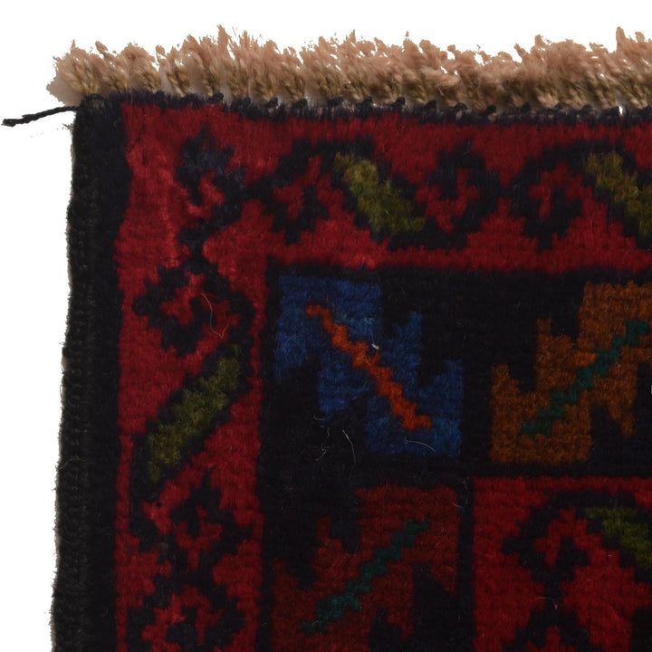 Afghan Baluchi Rug 3' 1" x 6' 1" Hand-Knotted | No. AL18569