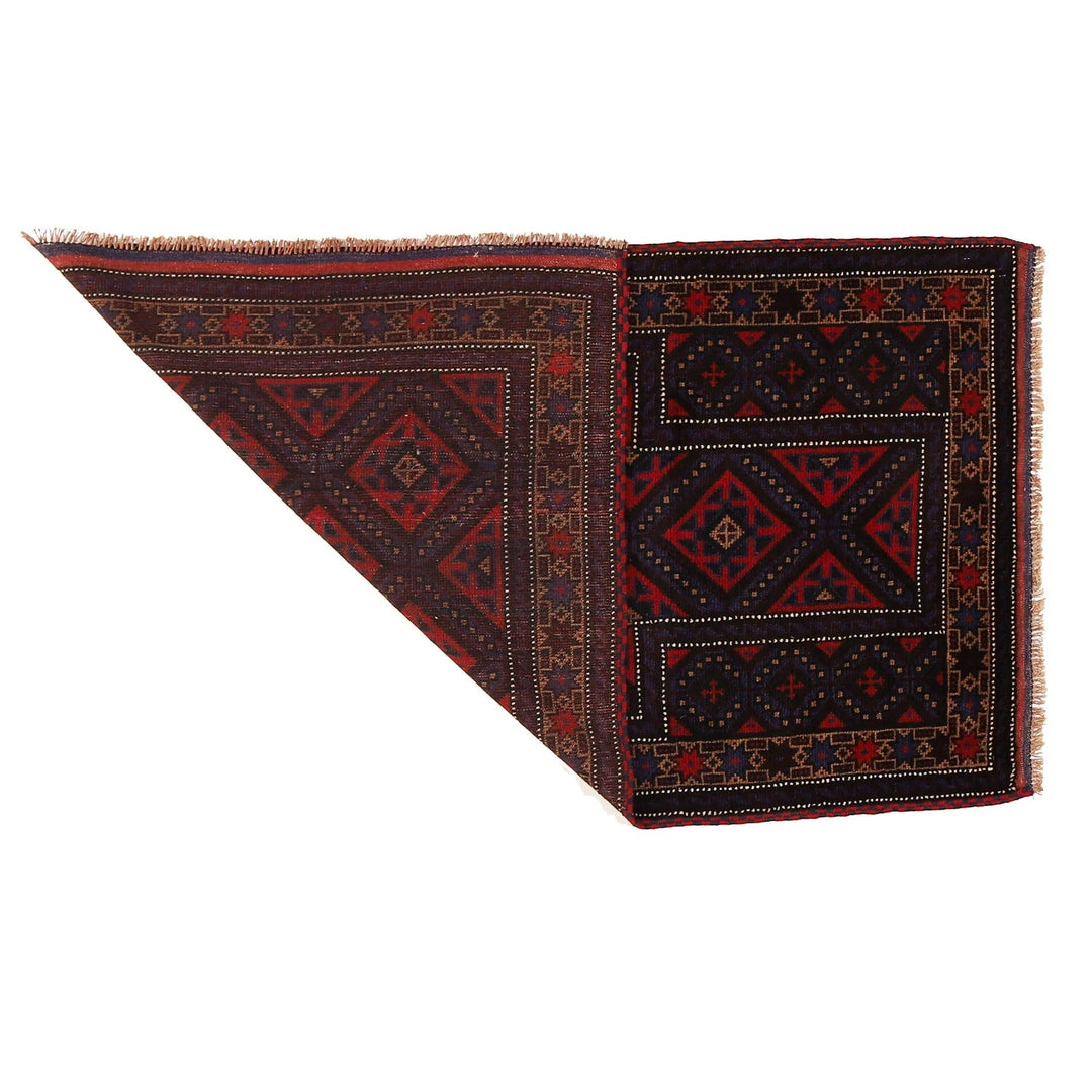 Beige Afghan Prayer Rug 2' 7" x 4' 6" Hand-Knotted | No. AL18577