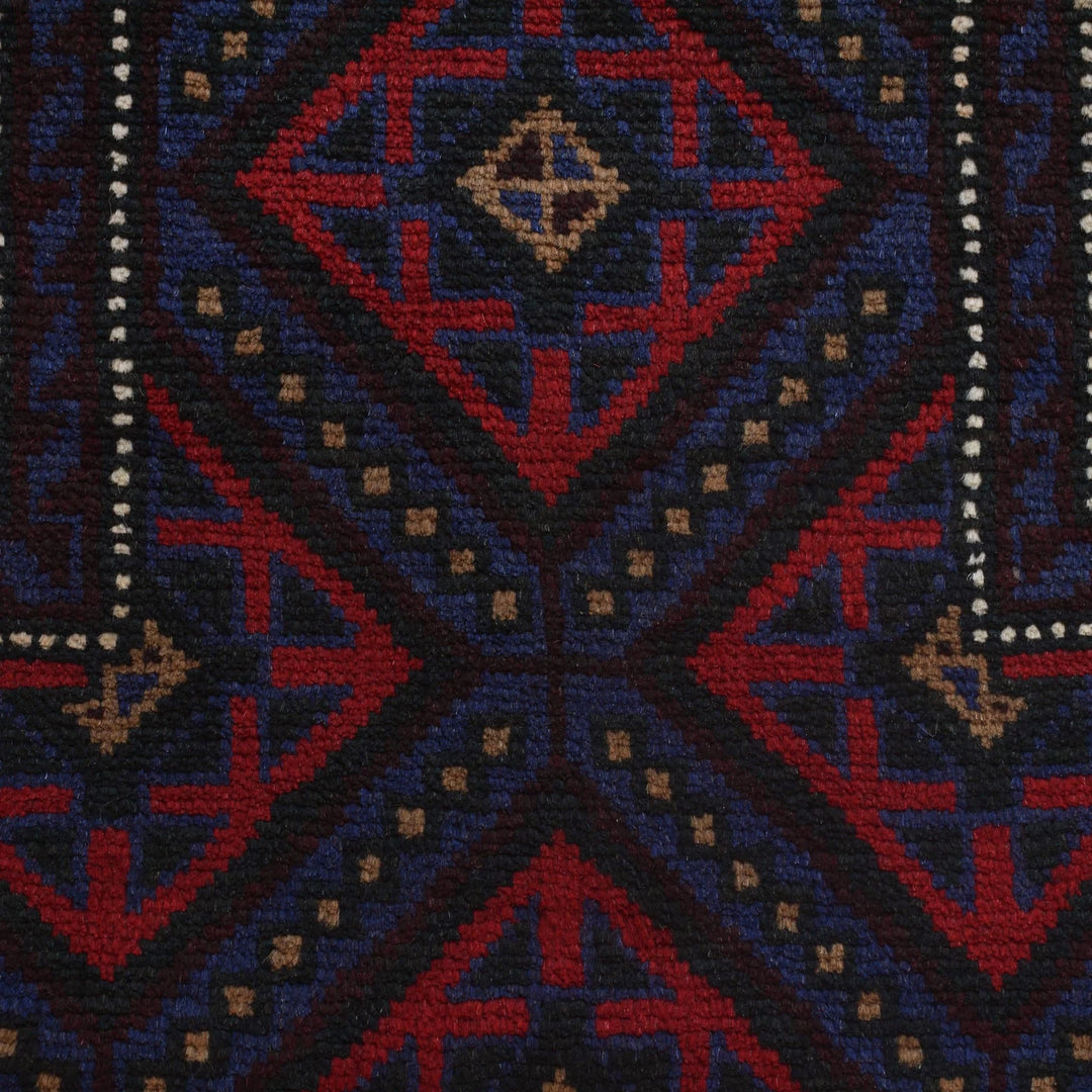 Beige Afghan Prayer Rug 2' 7" x 4' 6" Hand-Knotted | No. AL18577